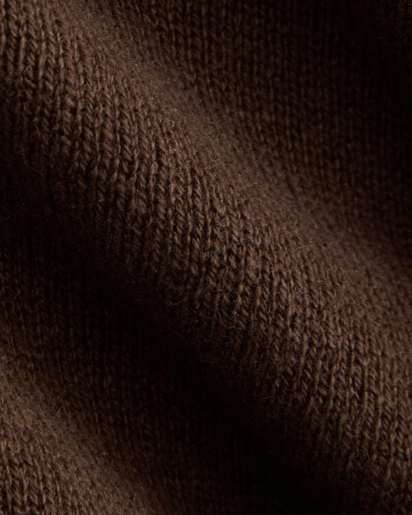 Cashmere High V Boyfriend Sweater | Cocoa