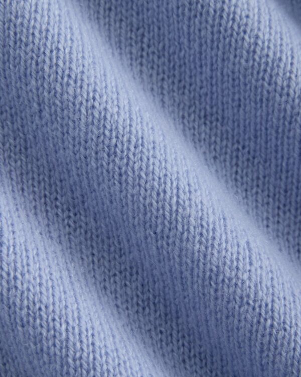 Cashmere High V Boyfriend Sweater | Blue