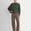 Cashmere Fisherman Crew | Dark Forest
