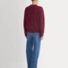 Cashmere Fisherman Crew | Heather Wine