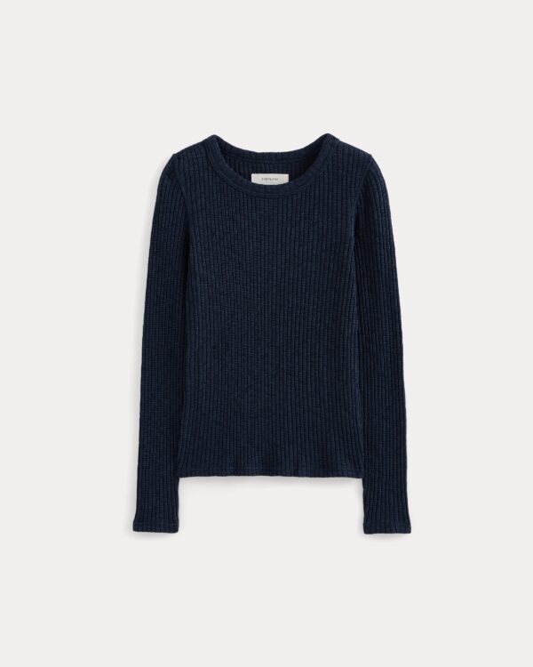 2026-09-06_F-T-CTN-CFR-LS-NVY_flat.jpg The Cozy Rib Long-Sleeve Tee | Navy