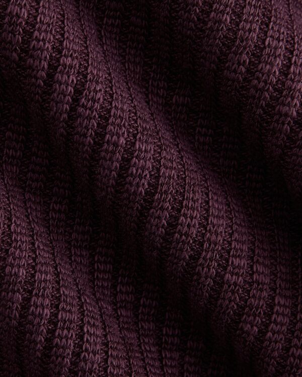 The Cozy Rib Long-Sleeve Tee | Deep Plum