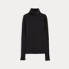 Tissue Long-Sleeve Turtleneck | Black