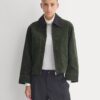 Stretch Corduroy Zip Jacket  | Dark Forest