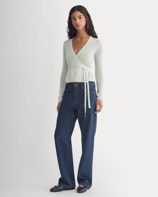2026-09-27_F-SWTR-AAP-TOP-LS-GRN_02.jpg Wrap Top in Air Alpaca | Lily Green
