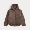 Re:Cycled Nylon Hooded Liner | Deep Taupe