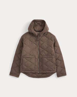 Re:Cycled Nylon Hooded Liner | Deep Taupe