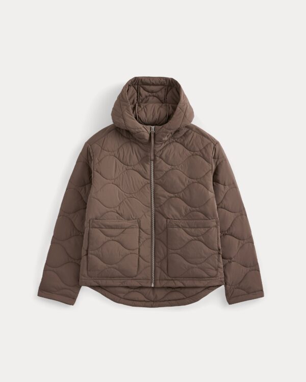 Re:Cycled Nylon Hooded Liner | Deep Taupe