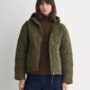 2026-10-04_F-OTWR-QLN-LINE-HD-OLV_01.jpg Re:Cycled Nylon Hooded Liner | Olive Night