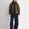 2026-10-04_F-OTWR-QLN-LINE-HD-OLV_02.jpg Re:Cycled Nylon Hooded Liner | Olive Night