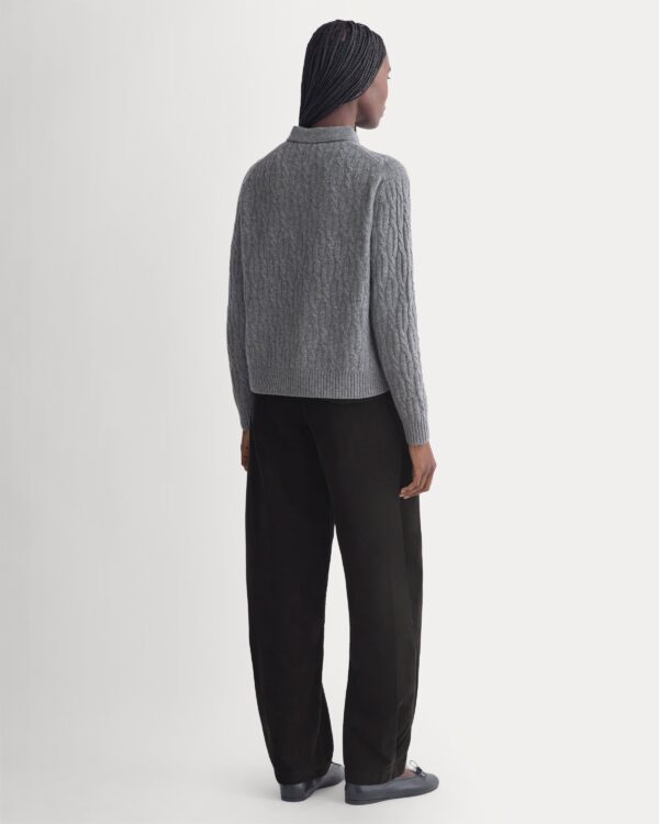 2026-10-04_F-SWTR-BOI-POLO-CBL-HGRY_05_b6086a39-529a-4610-a209-ba5a9d255c28.jpg Cable-Knit Polo in Luxe Merino | Heathered Mid-Grey