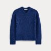 2026-10-04_F-SWTR-BOI-VNECK-LS-BLU_flat.jpg V-Neck Sweater in Extrafine Luxe Merino | Soladite Blue