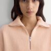 2026-10-18_F-SWTR-BOI-HZIP-LS-PCH_03_aac09b41-cce7-42f5-8661-7829b13d0ce9.jpg The Half-Zip Sweater in Luxe Merino | Pale Peach
