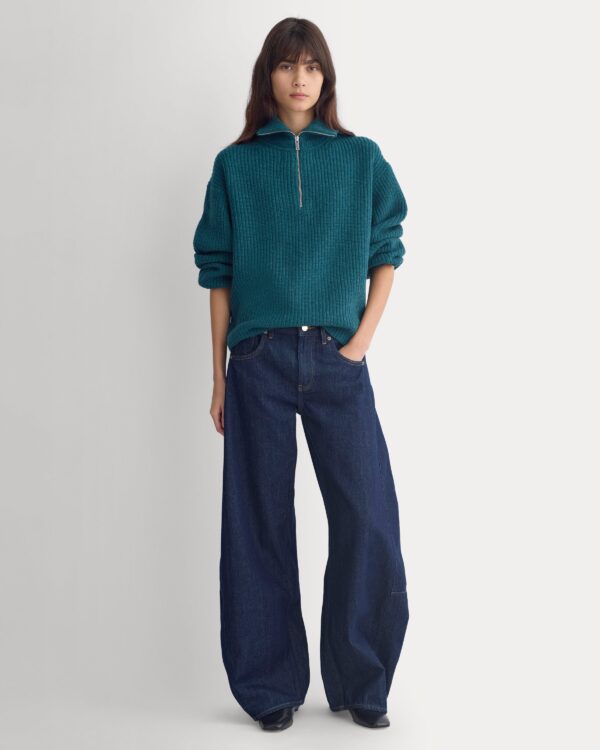 2026-10-18_F-SWTR-BOI-HZIP-LS-PINE_02.jpg The Half-Zip Sweater in Luxe Merino | Heathered Pine