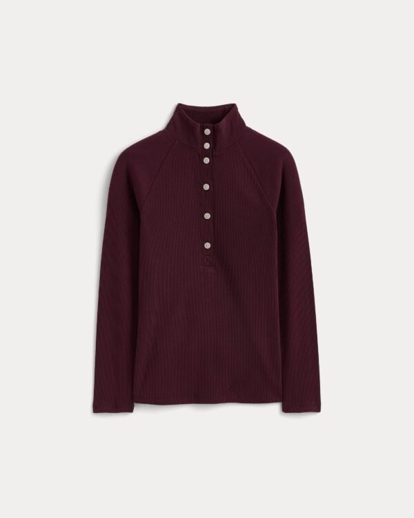 2026-10-18_F-T-CRB-RAG-HEN-WINE_flat.jpg Effortless Rib Raglan Henley | Deep Plum