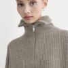 2632b61c_3cea.jpg The Half-Zip Sweater in Luxe Merino | Heather Soft Taupe