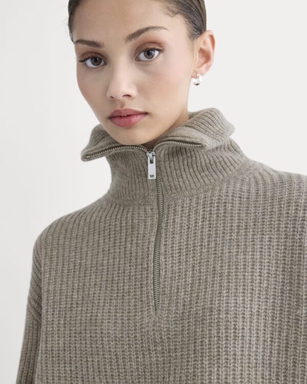 2632b61c_3cea.jpg The Half-Zip Sweater in Luxe Merino | Heather Soft Taupe