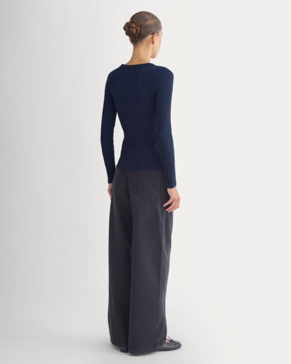 Reshoot_2026-09-06_F-T-CTN-CFR-LS-NVY_05.jpg The Cozy Rib Long-Sleeve Tee | Navy