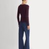 The Cozy Rib Long-Sleeve Tee | Deep Plum