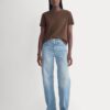 The Box-Cut Tee in Essential Cotton | Cocoa | No Pocket