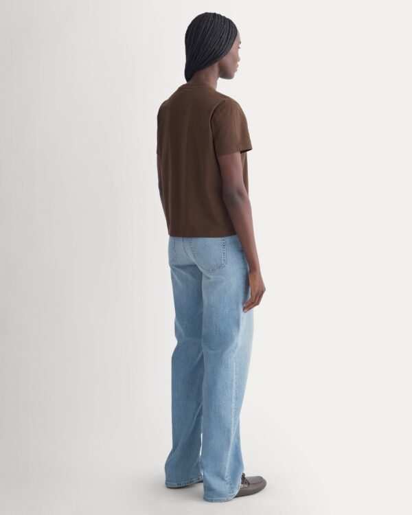 The Box-Cut Tee in Essential Cotton | Cocoa | No Pocket