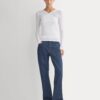Tissue Double Layer One Shoulder Top | Bone