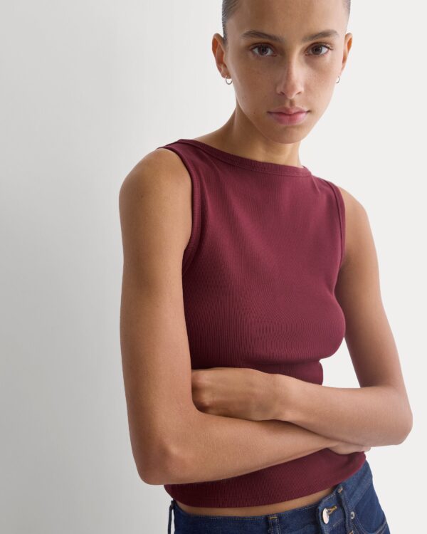 Reshoot_2026-09-13_F-T-CRB-BOAT-TNK-CAB_03.jpg Effortless Rib Boatneck Tank | Cabernet