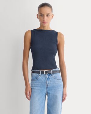 Reshoot_2026-09-13_F-T-CRB-BOAT-TNK-NVY_01.jpg Effortless Rib Boatneck Tank | Navy