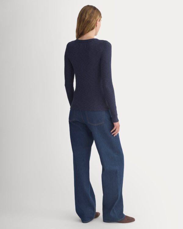The Cozy Rib Henley | Navy