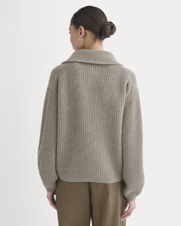 faf526db_7b0f.jpg The Half-Zip Sweater in Luxe Merino | Heather Soft Taupe
